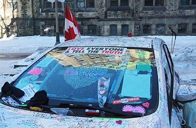 Ottawa Truck Protest : February 2022 : Personal Photo Projects : Photos : Richard Moore : Photographer